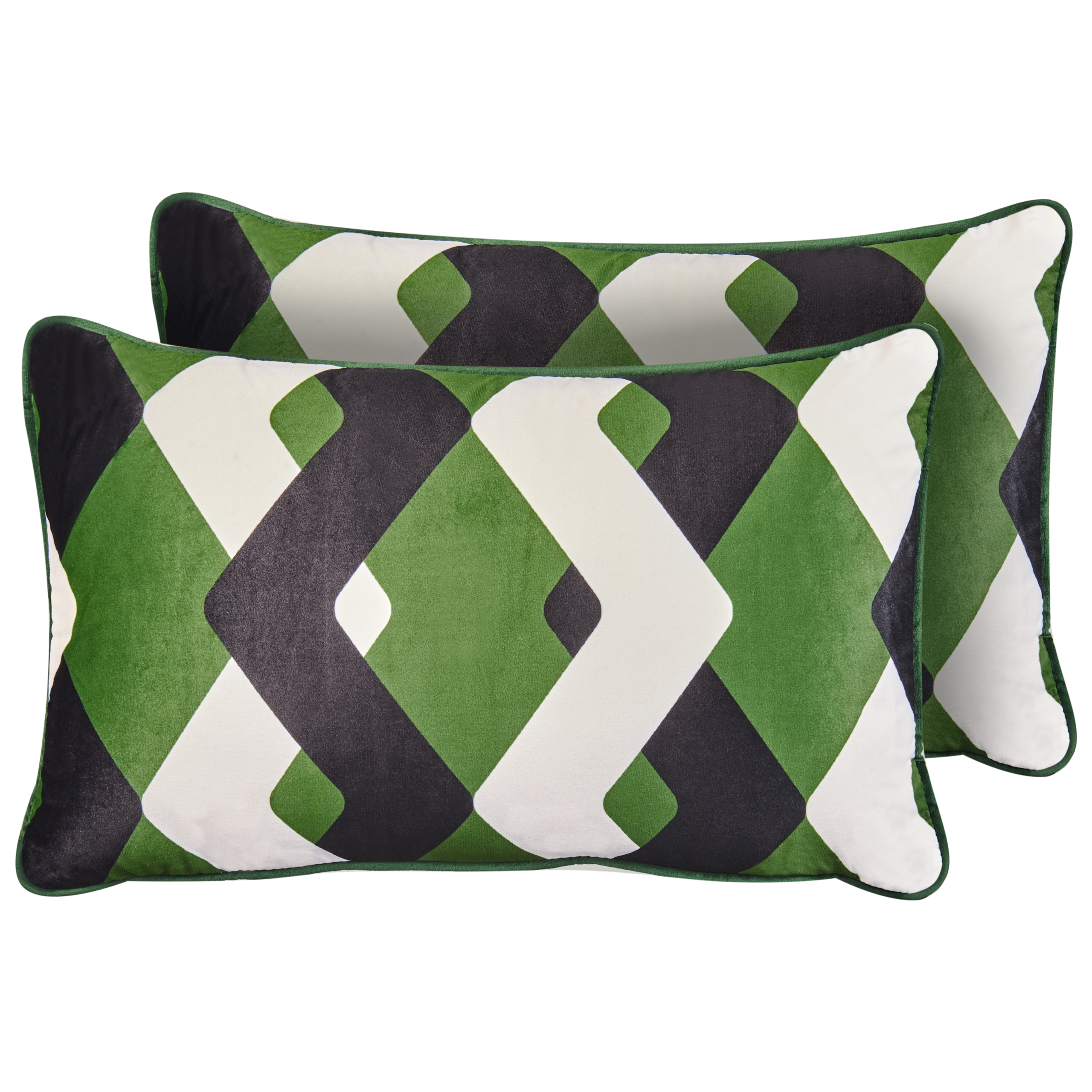 Sæt af 2 havehynder SWAY Geometrisk mønster 30 x 50 cm Multifarvet