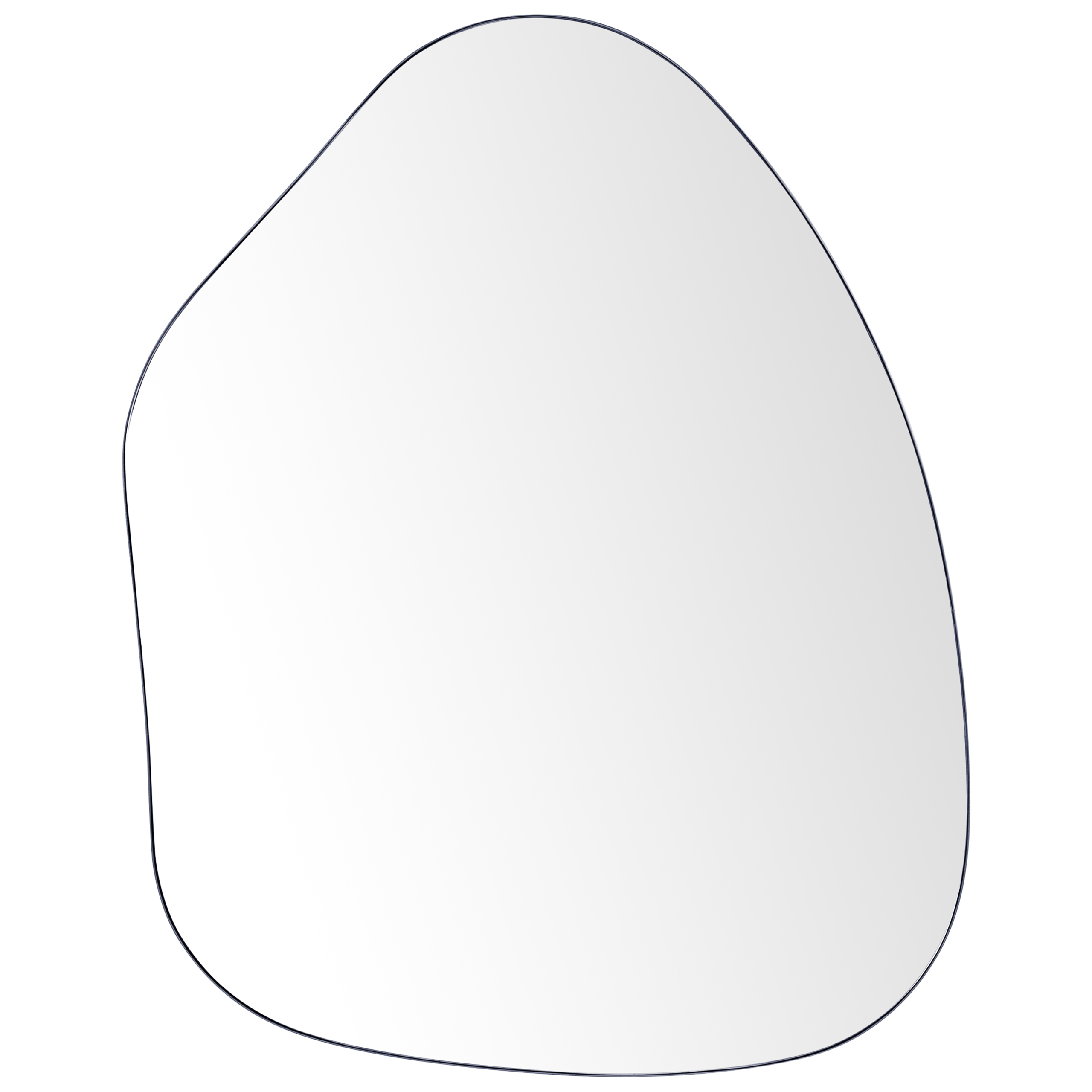 Vægspejl PUTEAUX 70 cm 92 cm Metal Sort