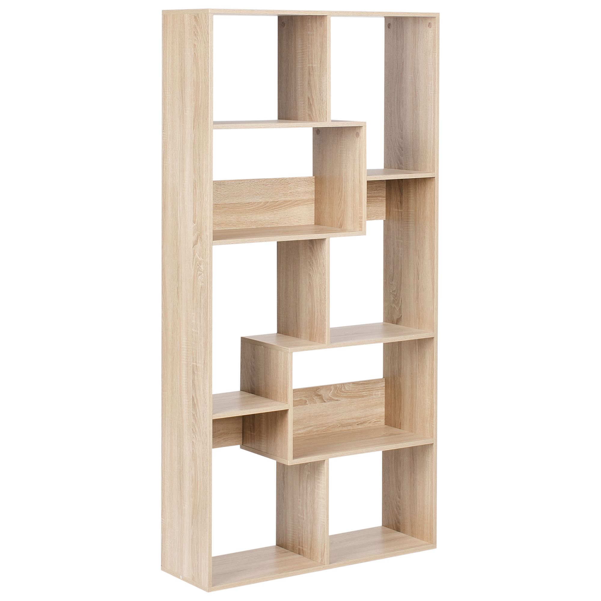 Bogreol med 6 hylder CHATEH 180 cm Lysebrun