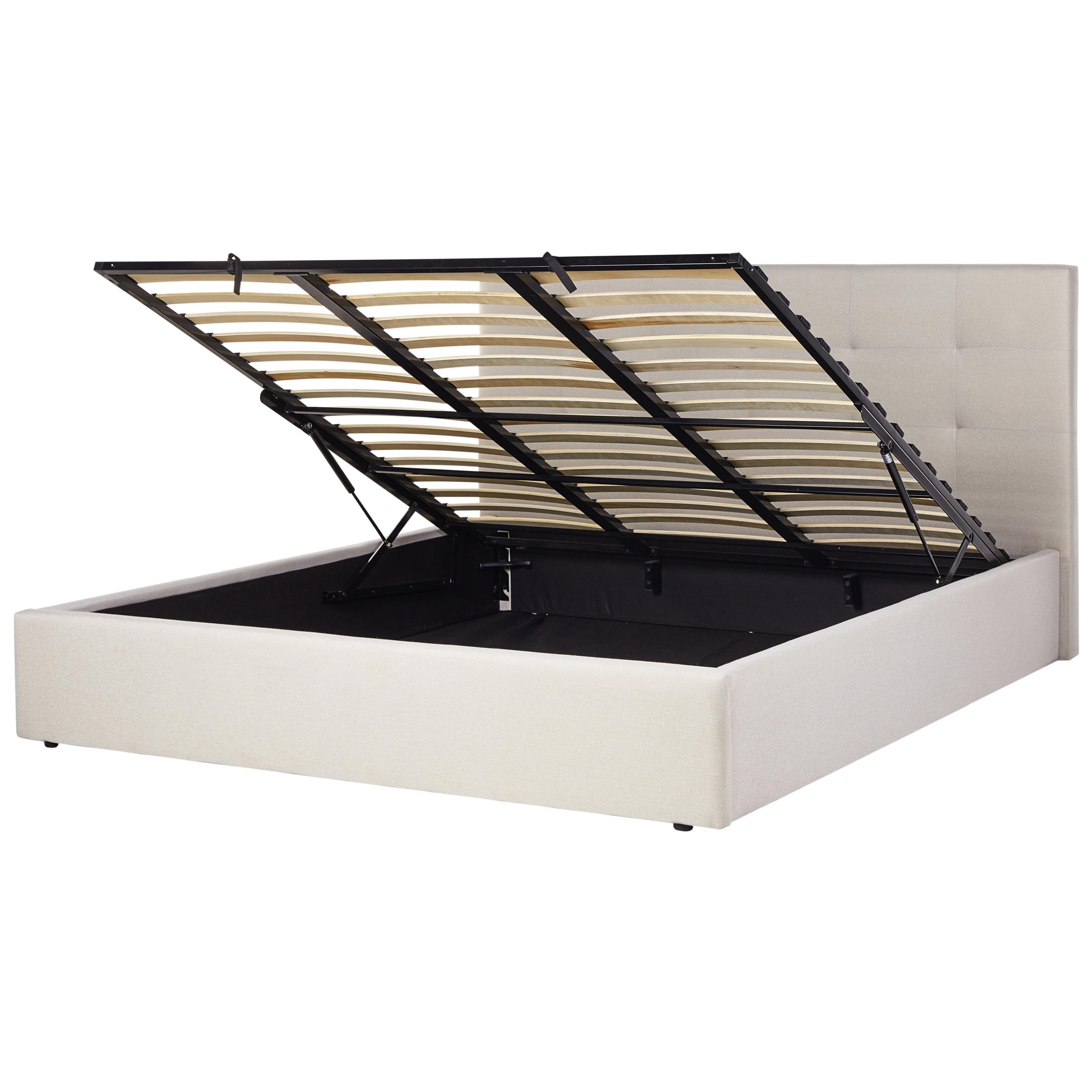 Seng med opbevaring LORIENT Beige 180 x 200 cm
