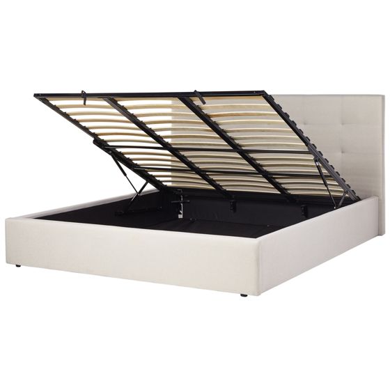 Seng med opbevaring LORIENT Beige 180 x 200 cm