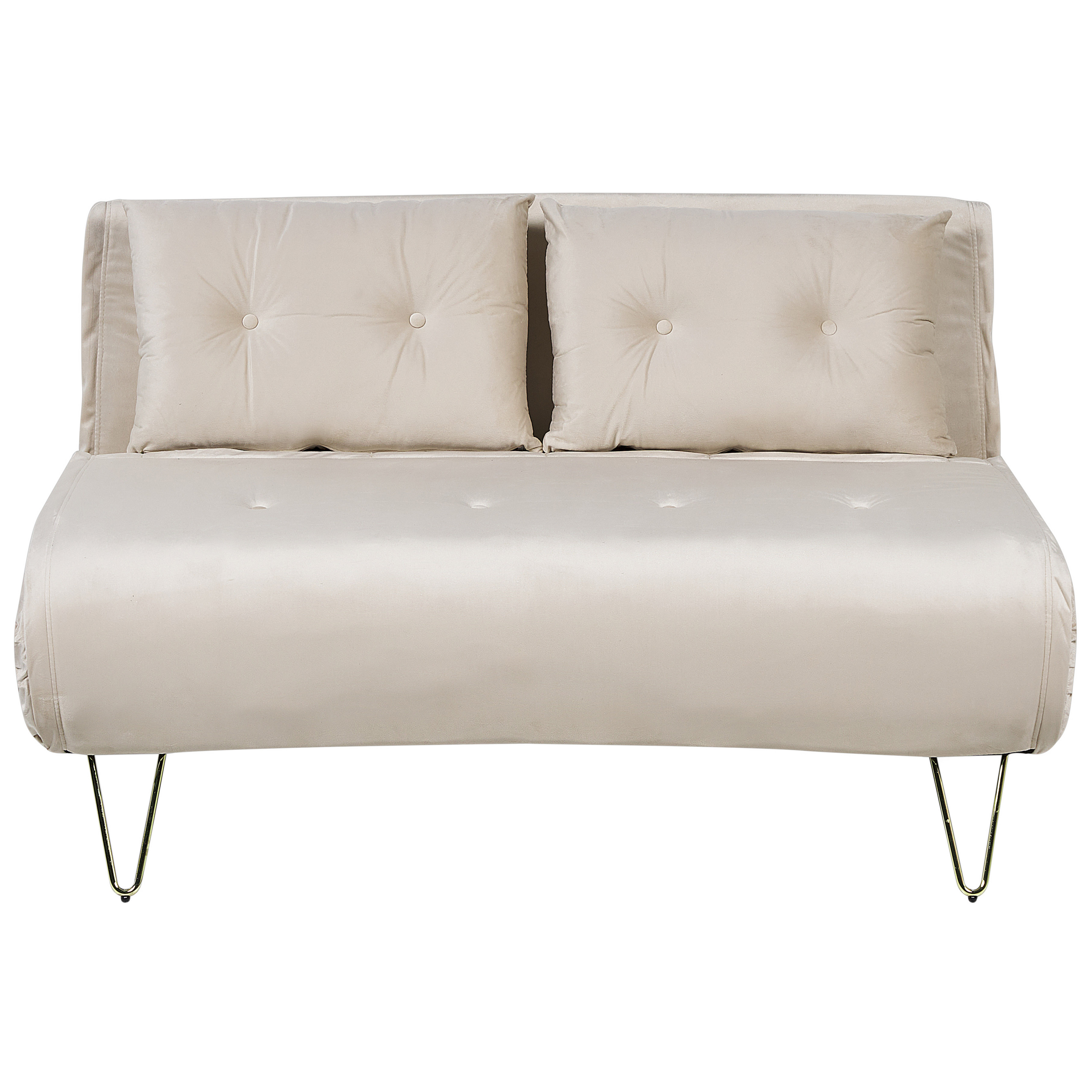 Sovesofa 2 personers VESTFOLD Velour Beige