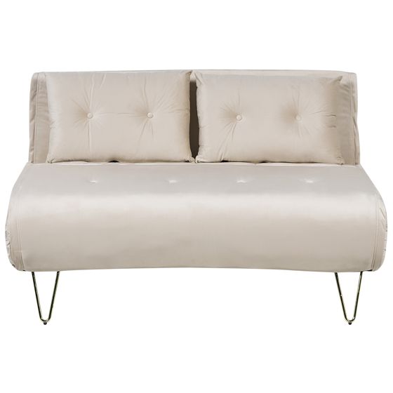 Sovesofa 2 personers VESTFOLD Velour Beige