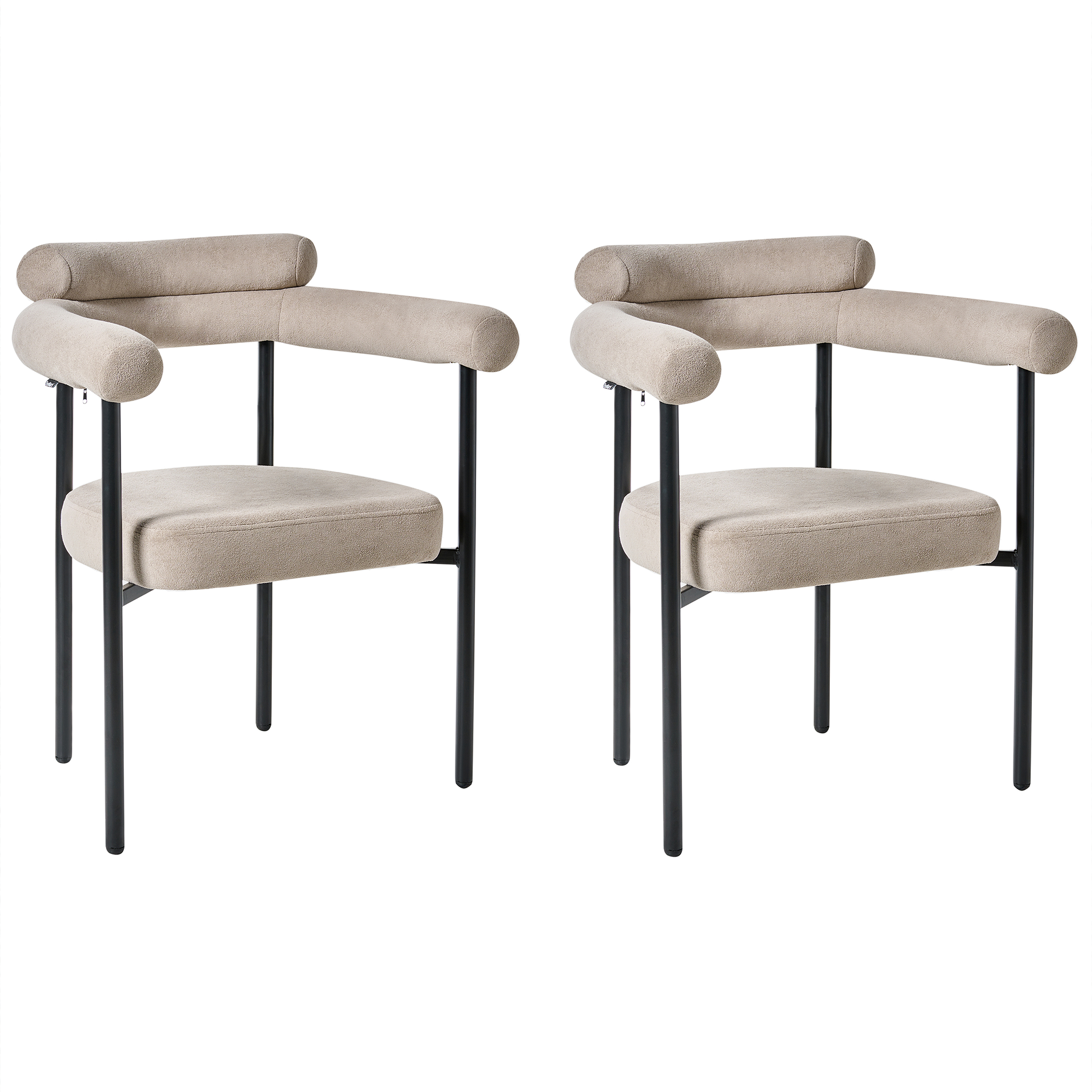 Sæt med 2 spisebordsstole LYNEY Beige