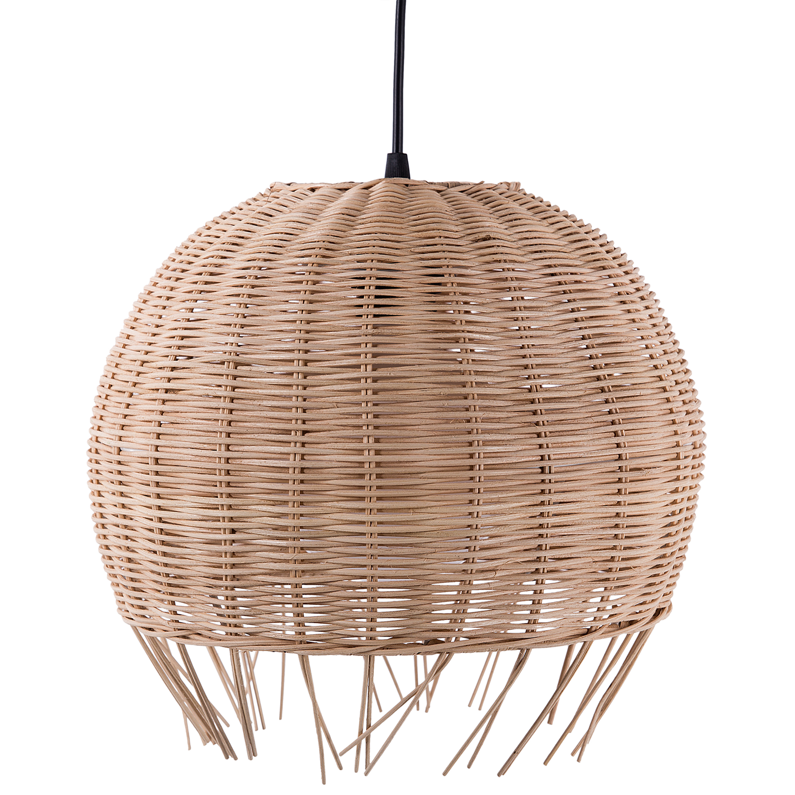Loftlampe DRINO Rattan Lysebrun
