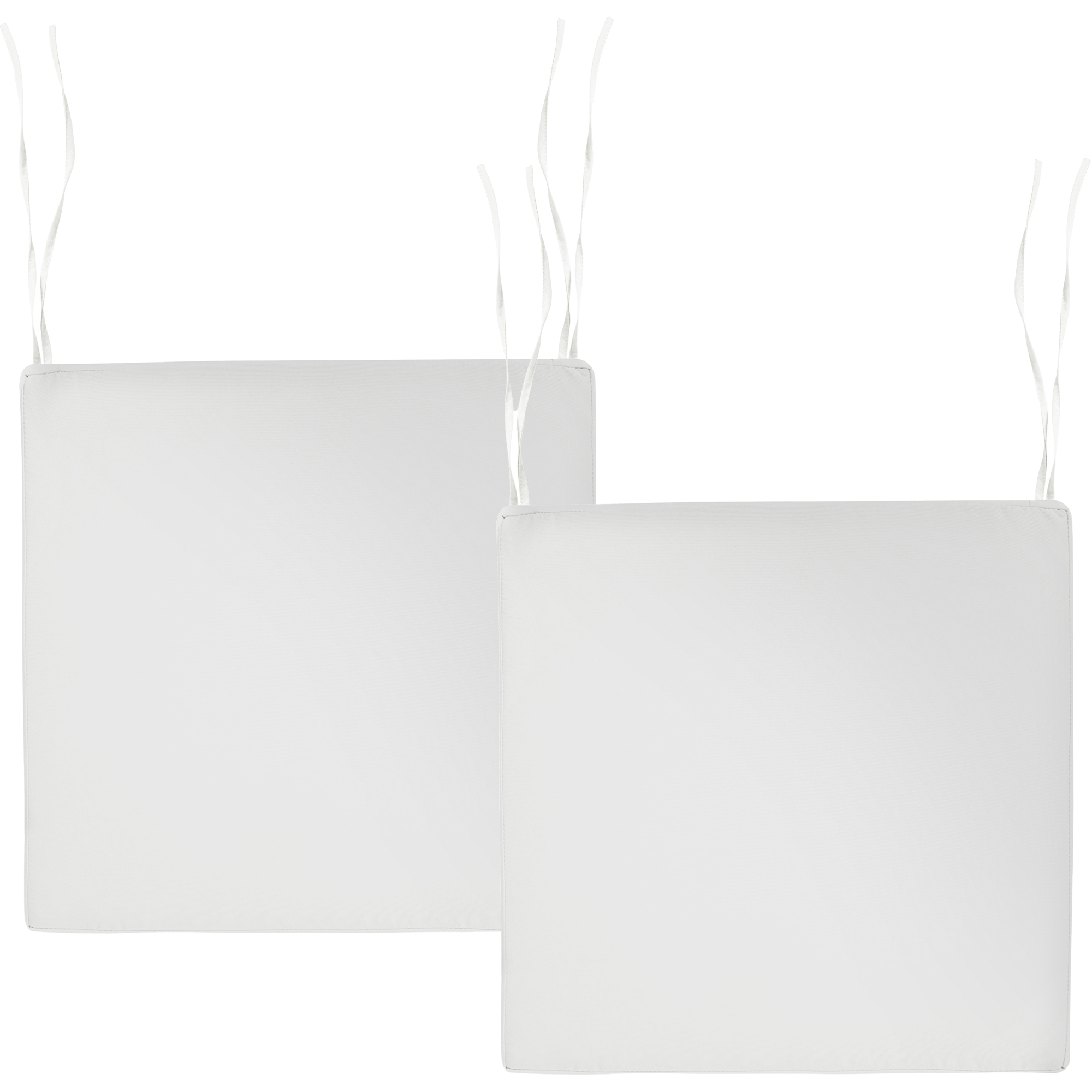 Sæt af 2 hynder til stol SASSARI PREMIUM 46 x 46 cm Cremehvid