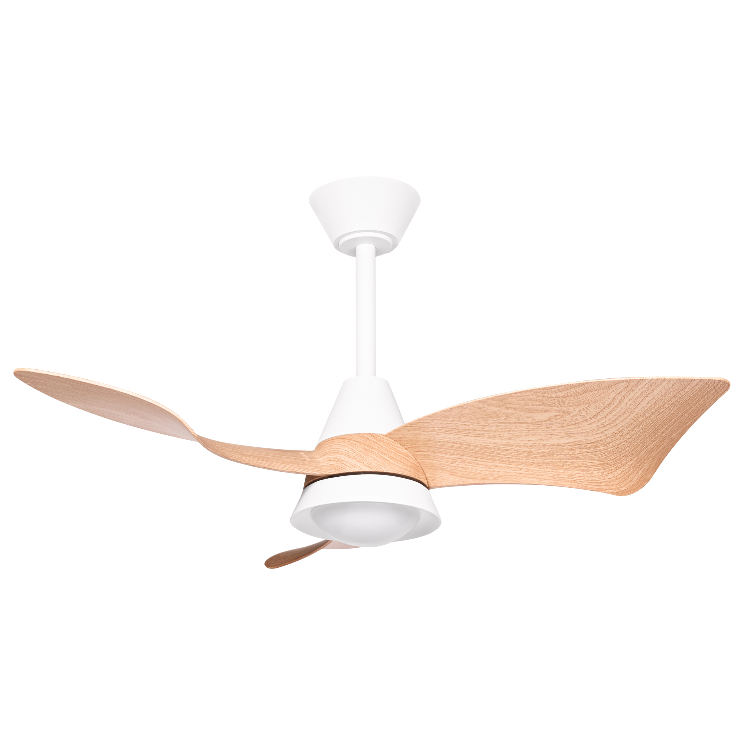 Ventilator med lys HAINES Med fjernbetjening LED Hvid