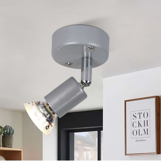 NETTLIFE justerbar LED loftspot GU10 loftspot med 1 lyskilde til industriel stue
