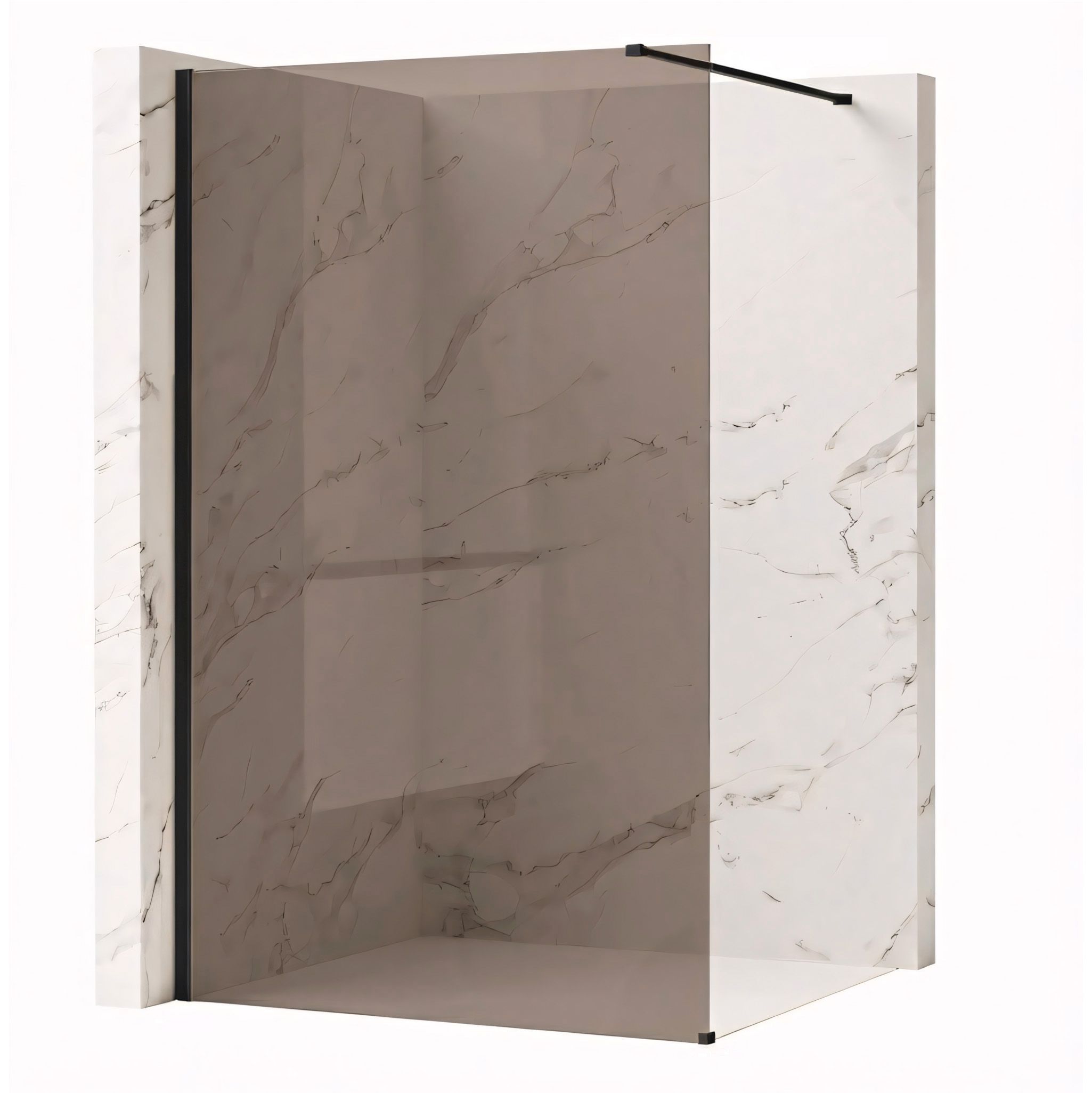 REA brusevæg Flexi brown 90 Sort, 120x90x195cm