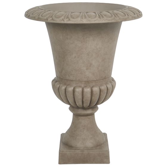 Urtepotte MELOS 47 cm Brungrå