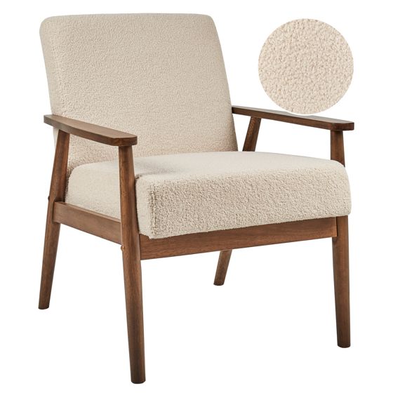 Lænestol ESRUM Boucle Mørkebrun/beige