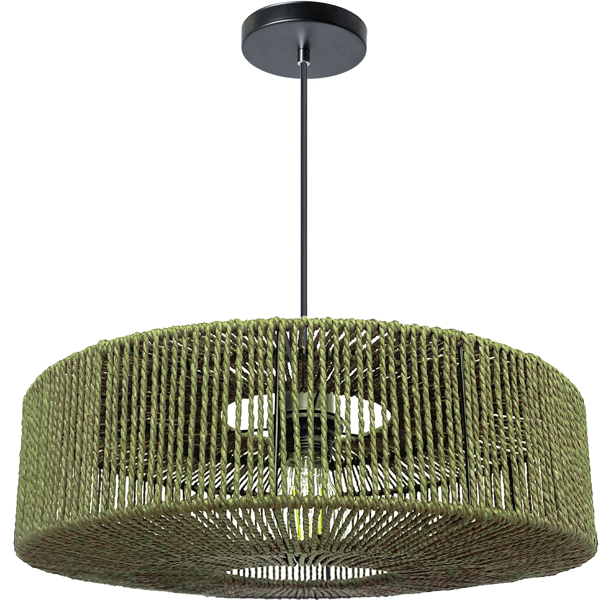 TOOLIGHT hængende loftlampe APP1296-1CP Grøn 40x40x103cm