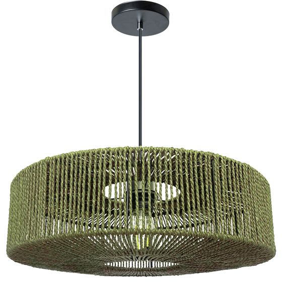 TOOLIGHT hængende loftlampe APP1296-1CP Grøn 40x40x103cm