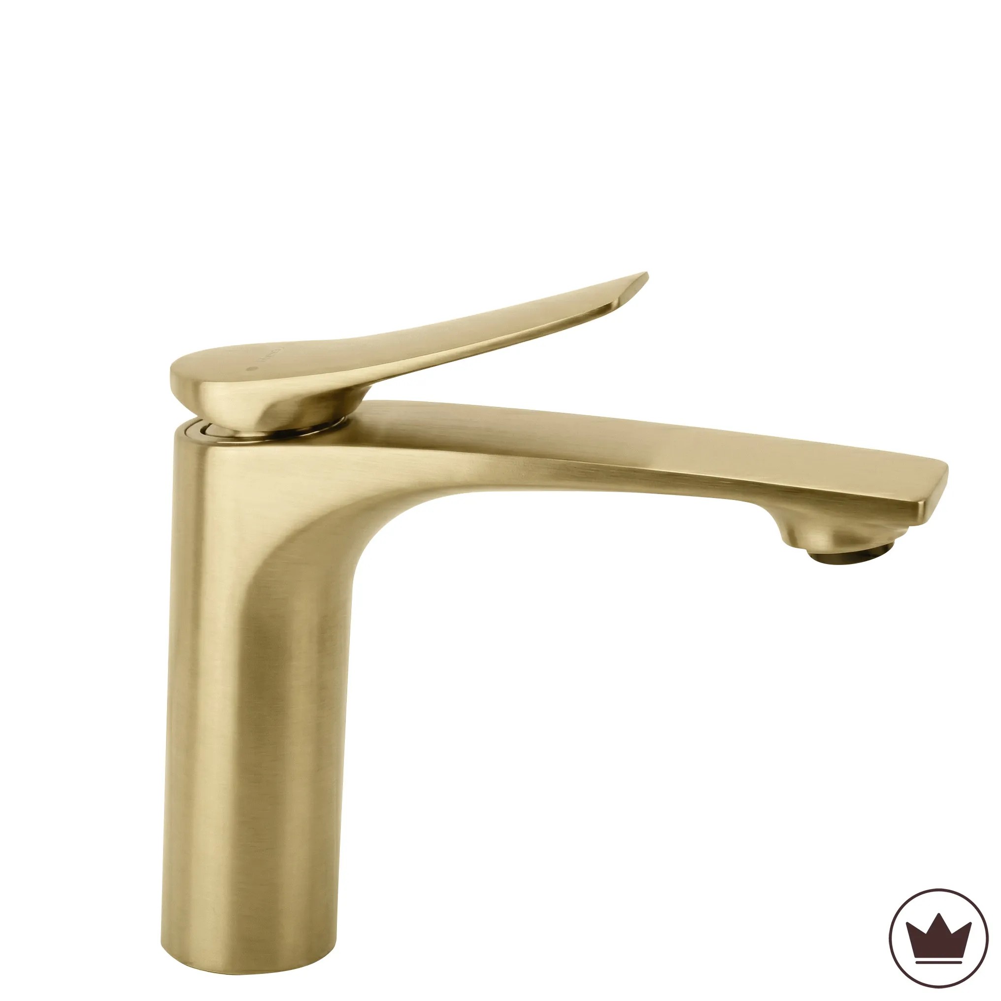 REA Premium håndvaskarmatur Vision Lav Børstet guld, 15,2x4,2x14cm