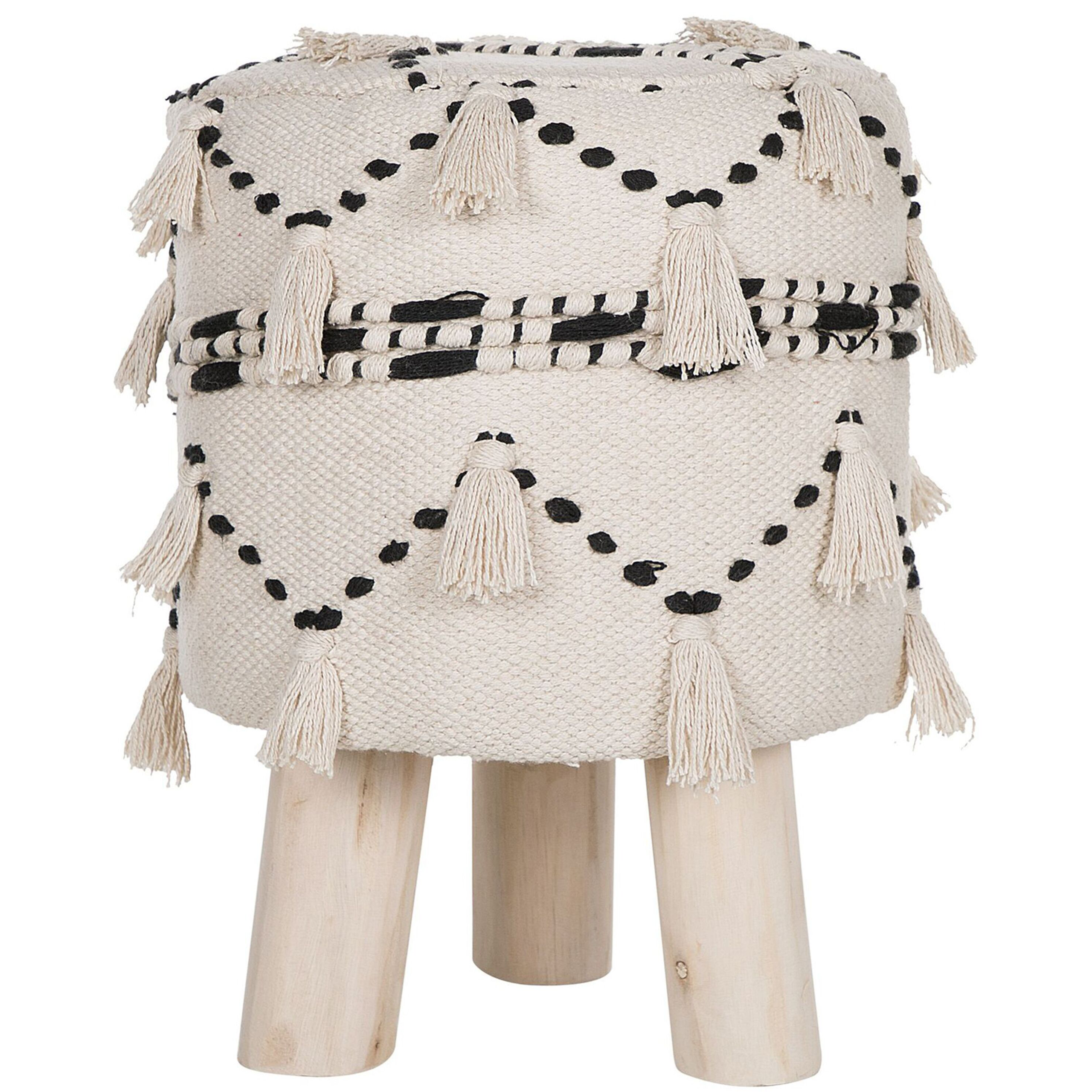 Taburet THONDI Bomuld Beige