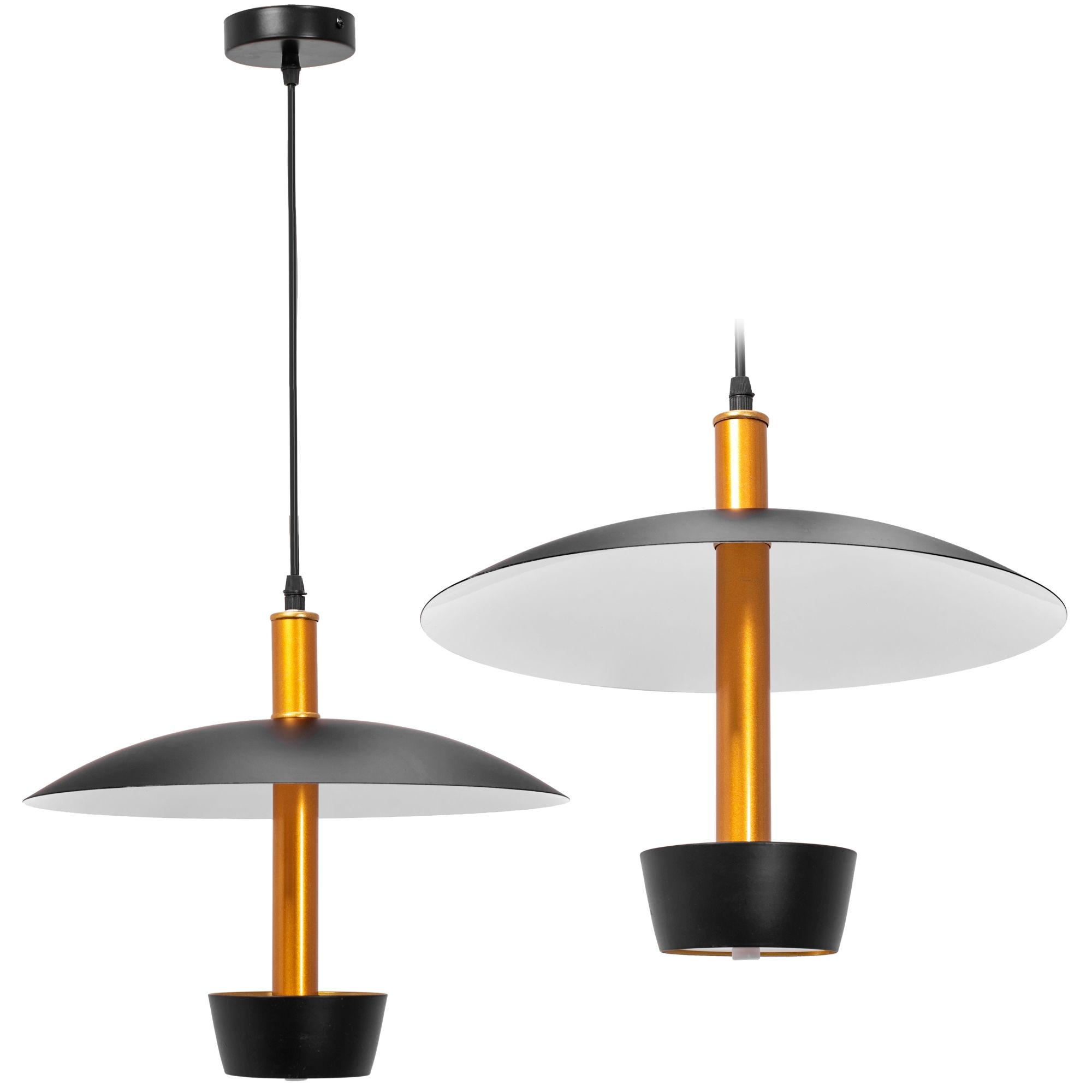TOOLIGHT hængende loftlampe APP914-1CP Sort 30x35,5x94cm