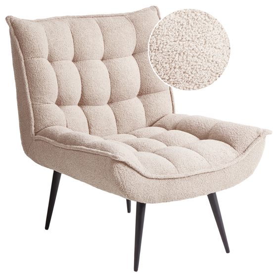 Lænestol ALVESTA Boucle Beige