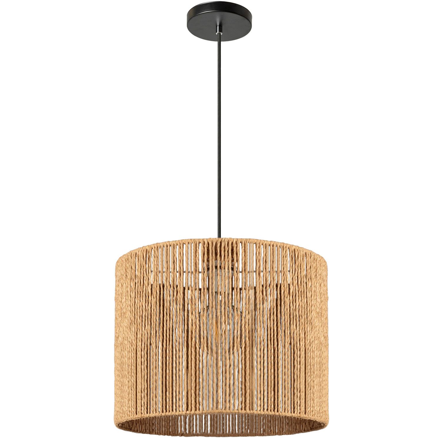 TOOLIGHT hængende loftlampe APP1323-1CP BOHO 25CM Brun 110x24,5x110cm