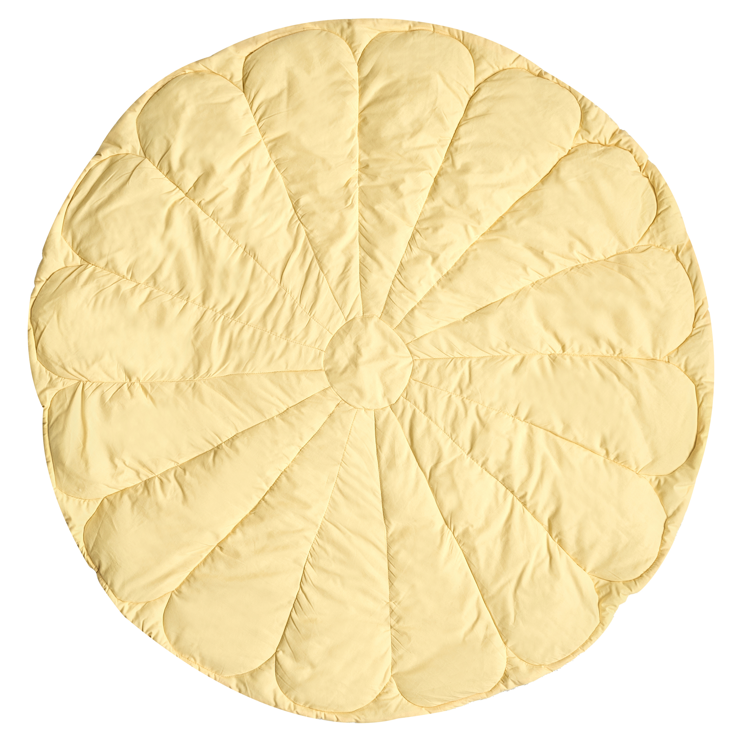 Legetæppe ELIZJUM 110 x 110 cm Bomuld Gul