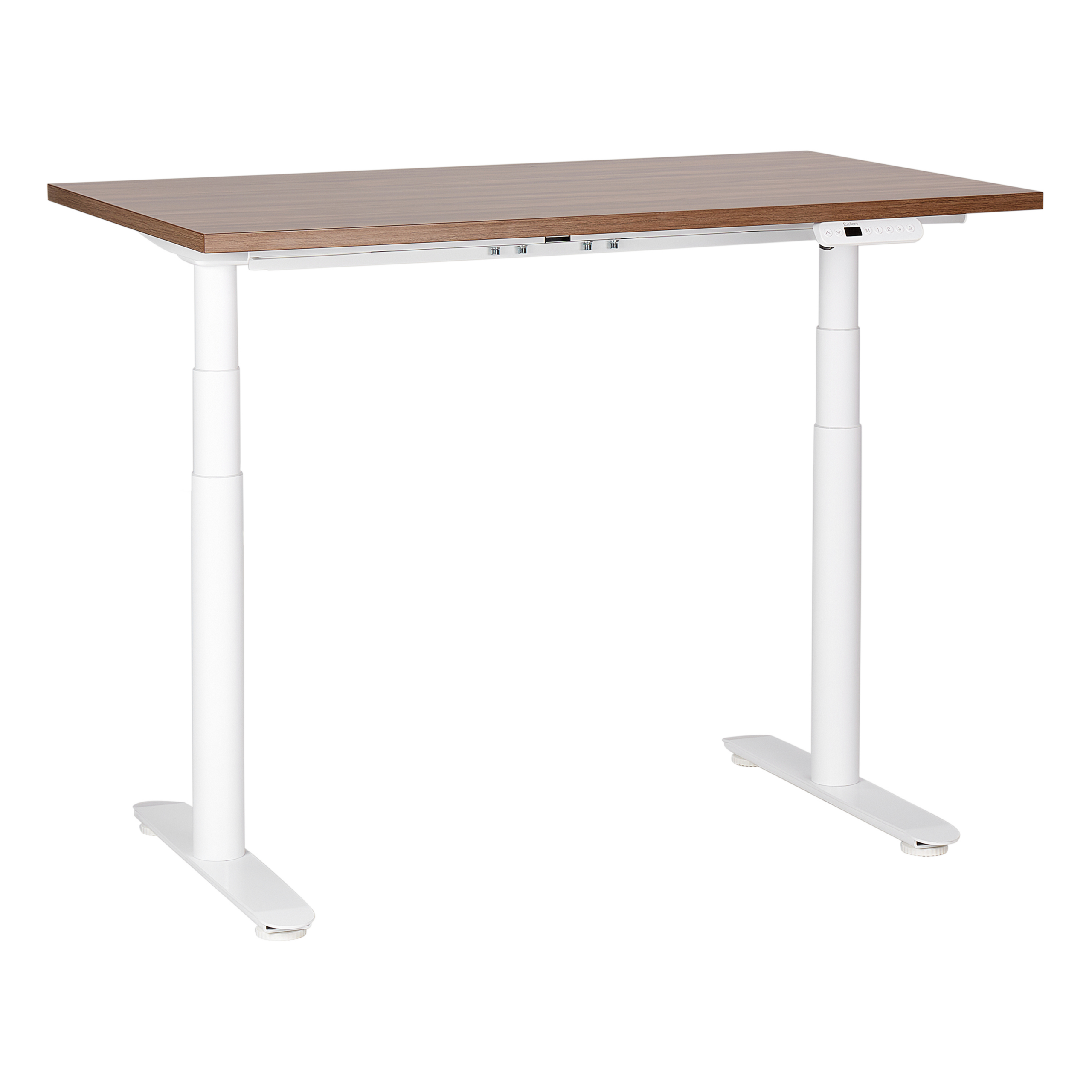 Elektrisk justerbart hæve sænkebord DESTINAS 120 cm 72 cm Brun/hvid