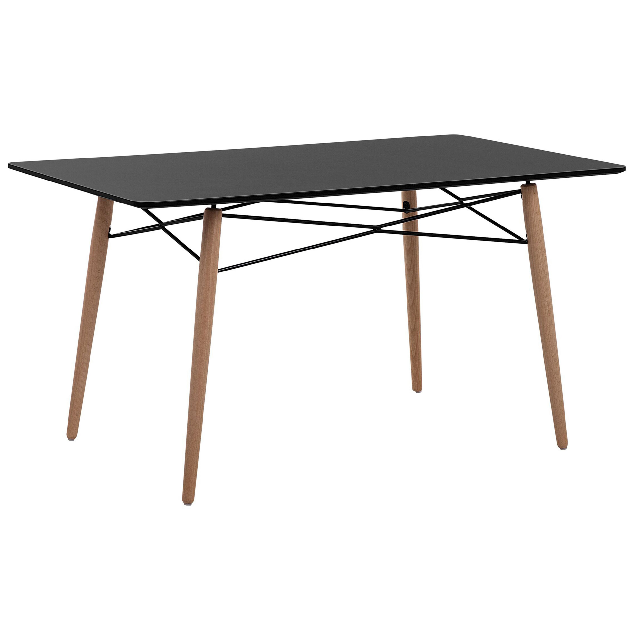 Spisebord BIONDI Sort bøg 140 cm 80 cm