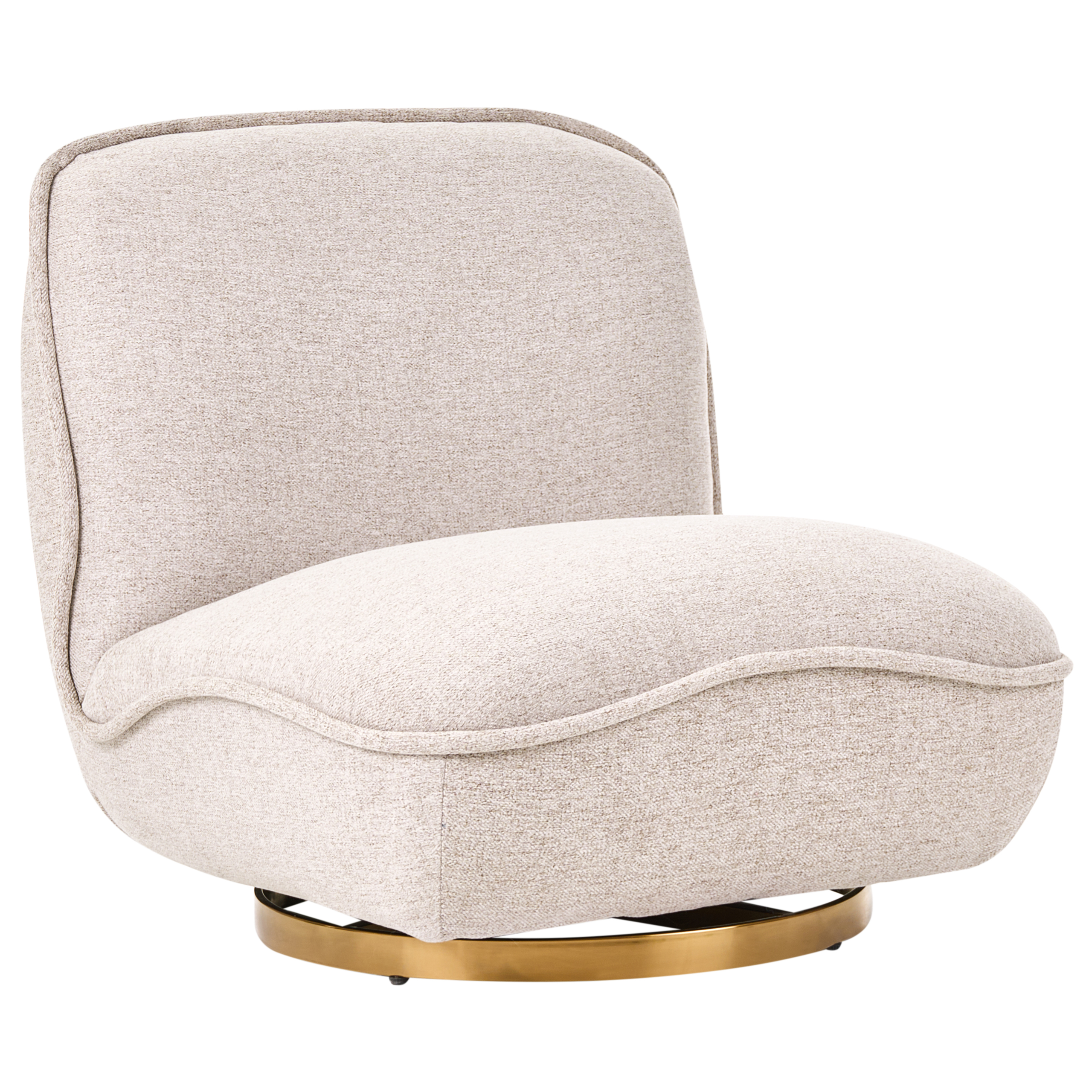 Lænestol med drejefod MUREN Beige