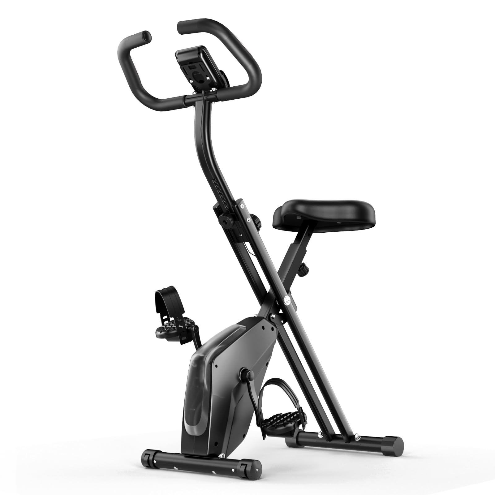 Sammenklappelig magnetisk motionscykel LCD display pulsmåling til hjemmetræning