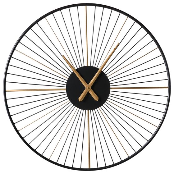 Vægur SAZAIS 80 cm Metal Sort