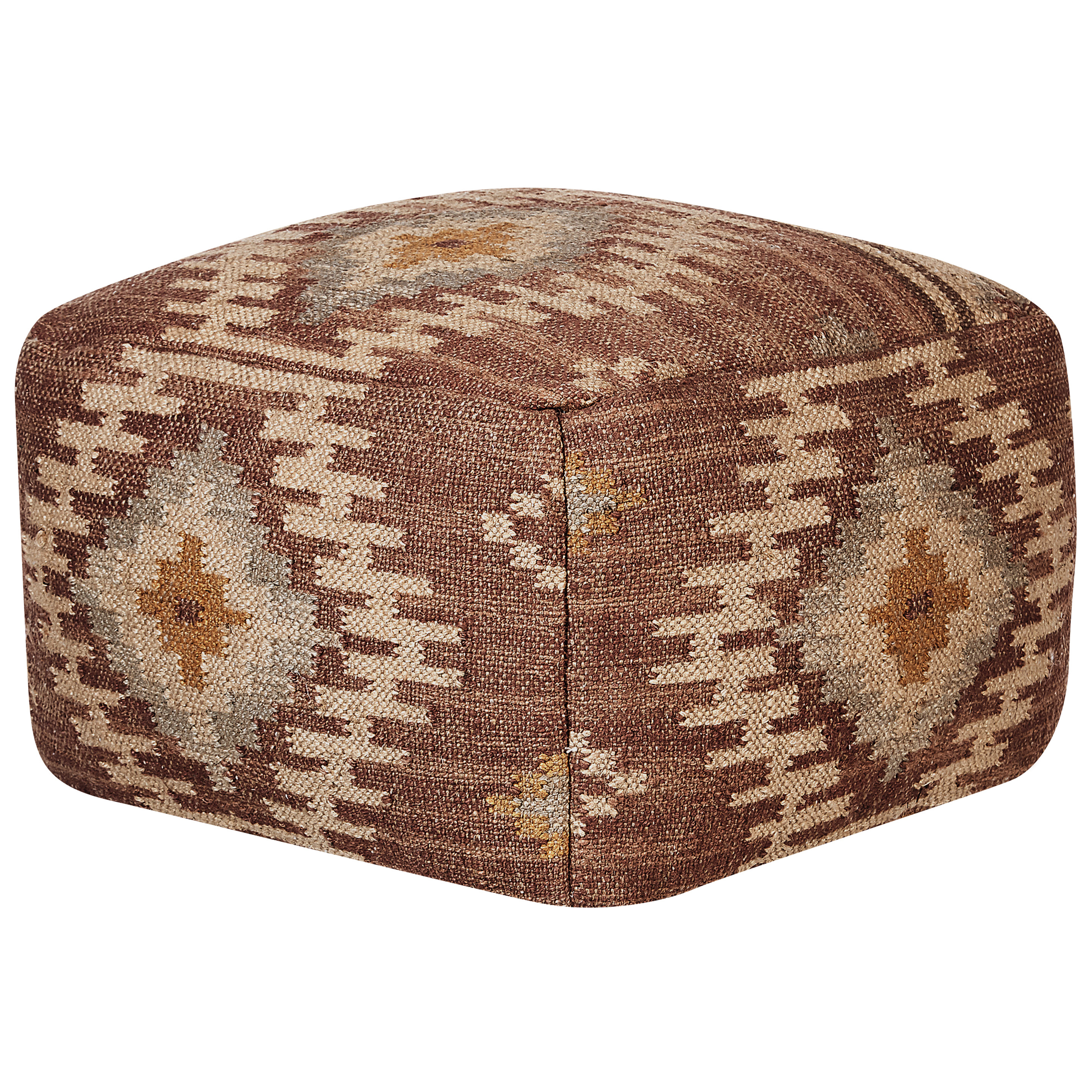 Puf BEEL Jute Multifarvet
