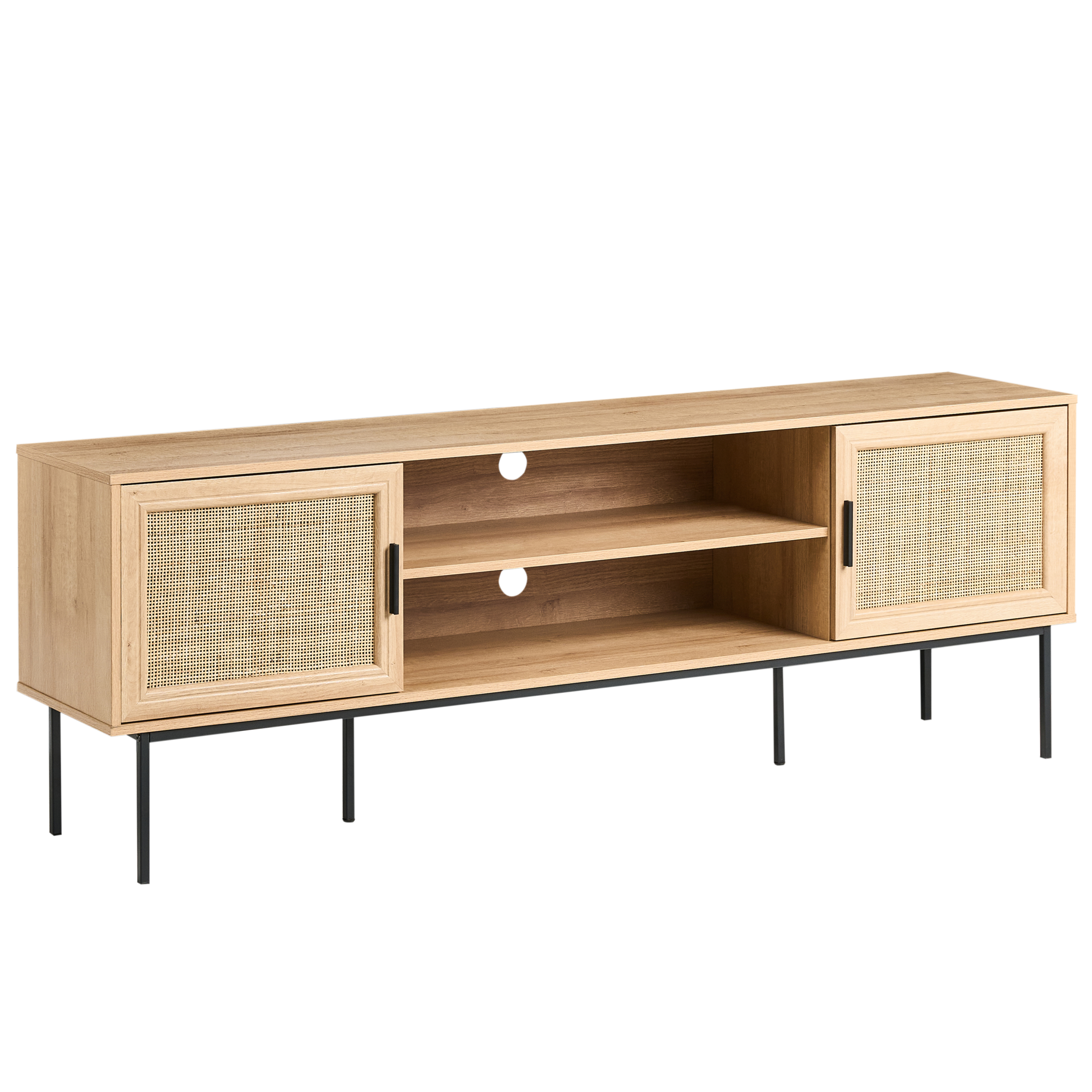 TV-bord PASCO Rattan Lysebrun