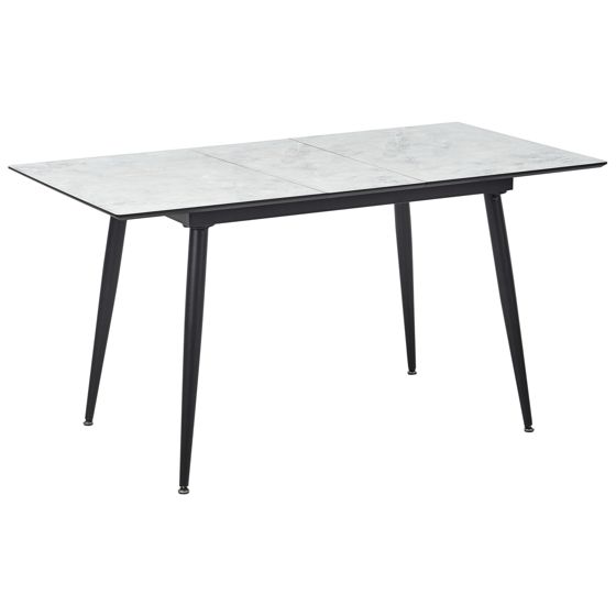 Spisebord EFTALIA Hvid marmor 120/150 cm 80 cm