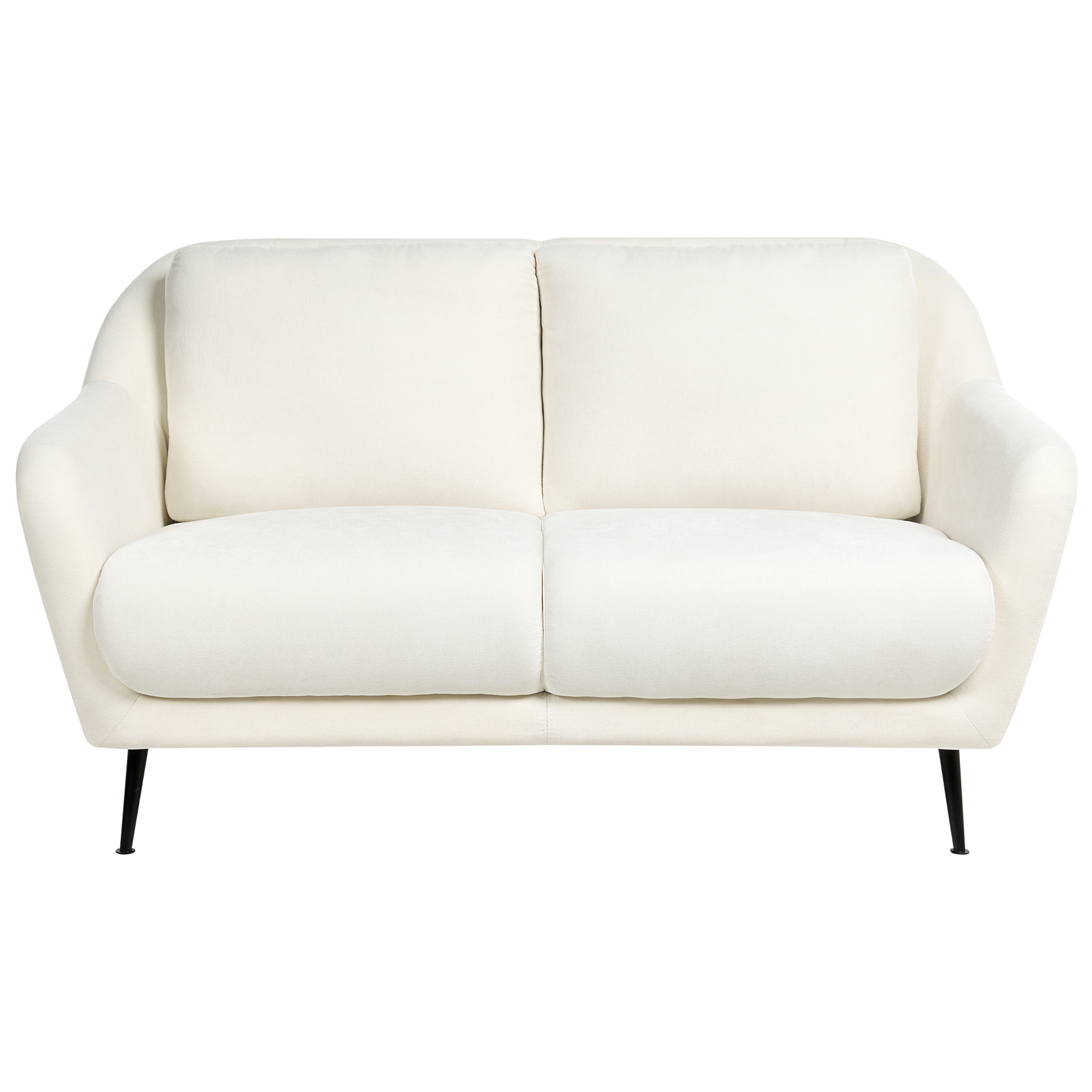 Sofa 2 personers EIBY Chenille Hvid