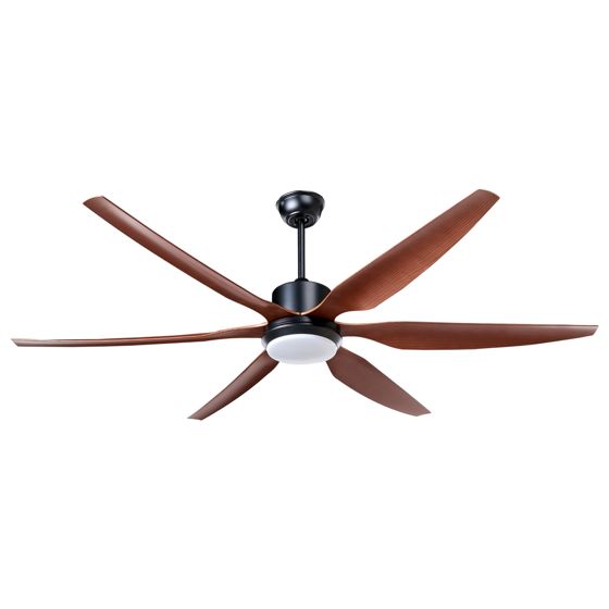 Ventilator med lys VERDURE Med fjernbetjening LED Brun