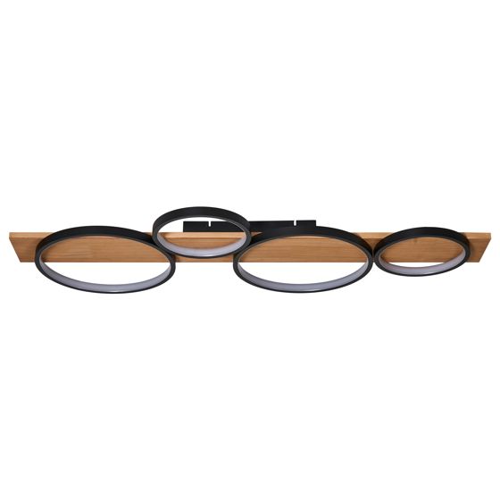LED loftslampe SPEAN Metal Sort