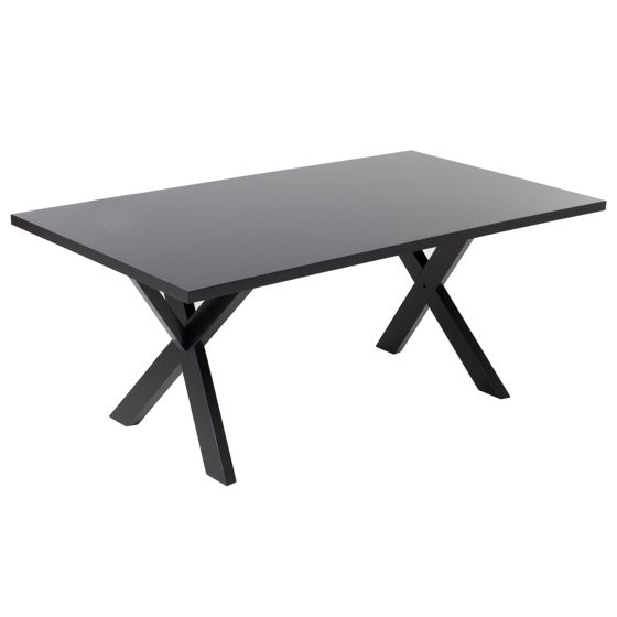 Spisebord LISALA Sort 180 cm 100 cm