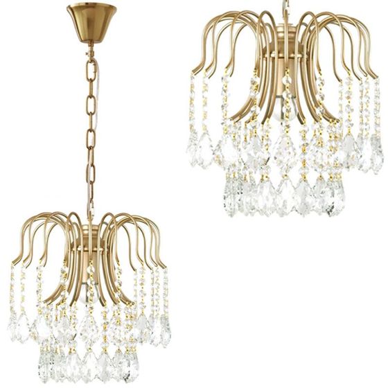 TOOLIGHT hængende loftlampe APP1650-1CP Guld 60x60x30cm