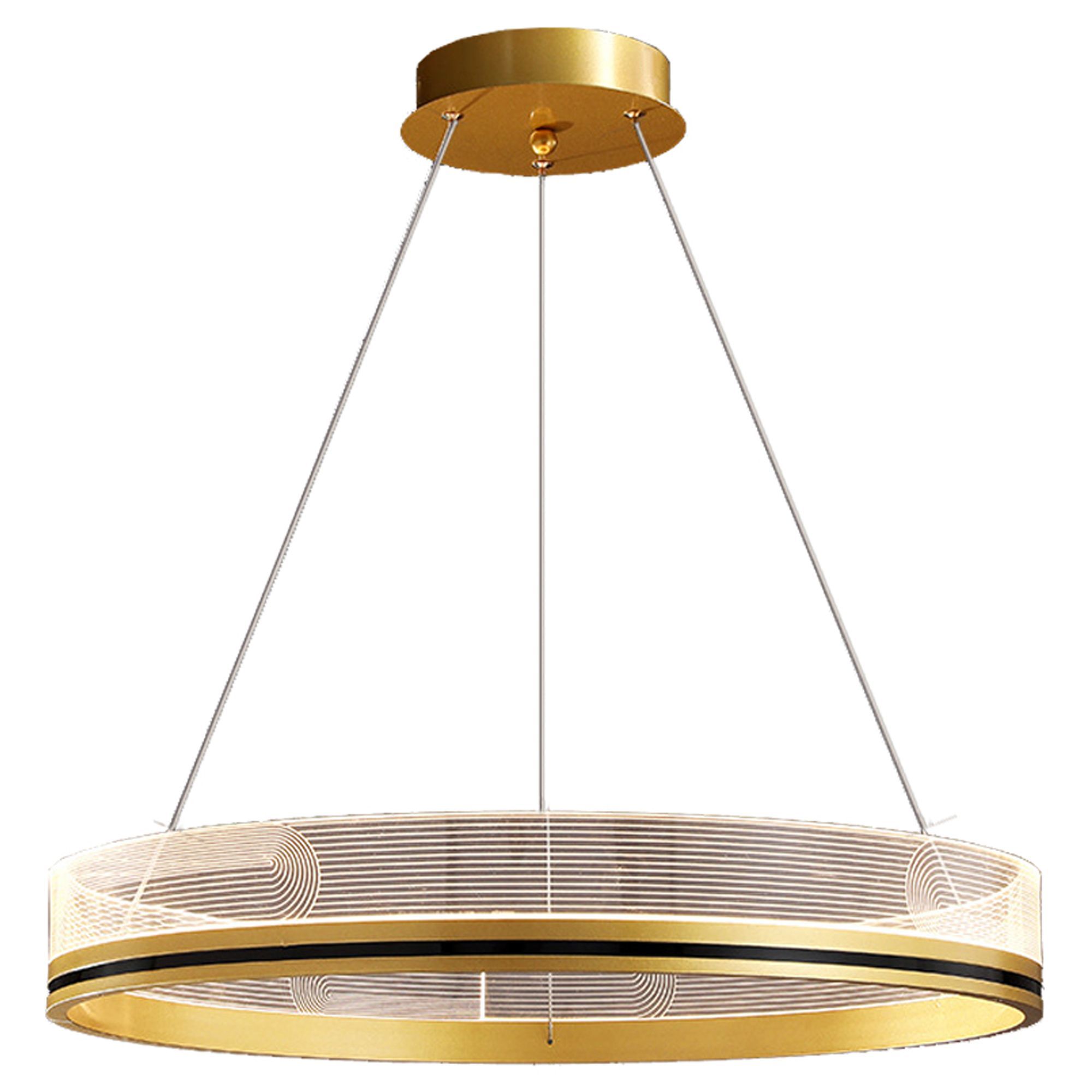 TOOLIGHT hængende loftlampe APP1189-CP 40CM Guld 40x40x79cm