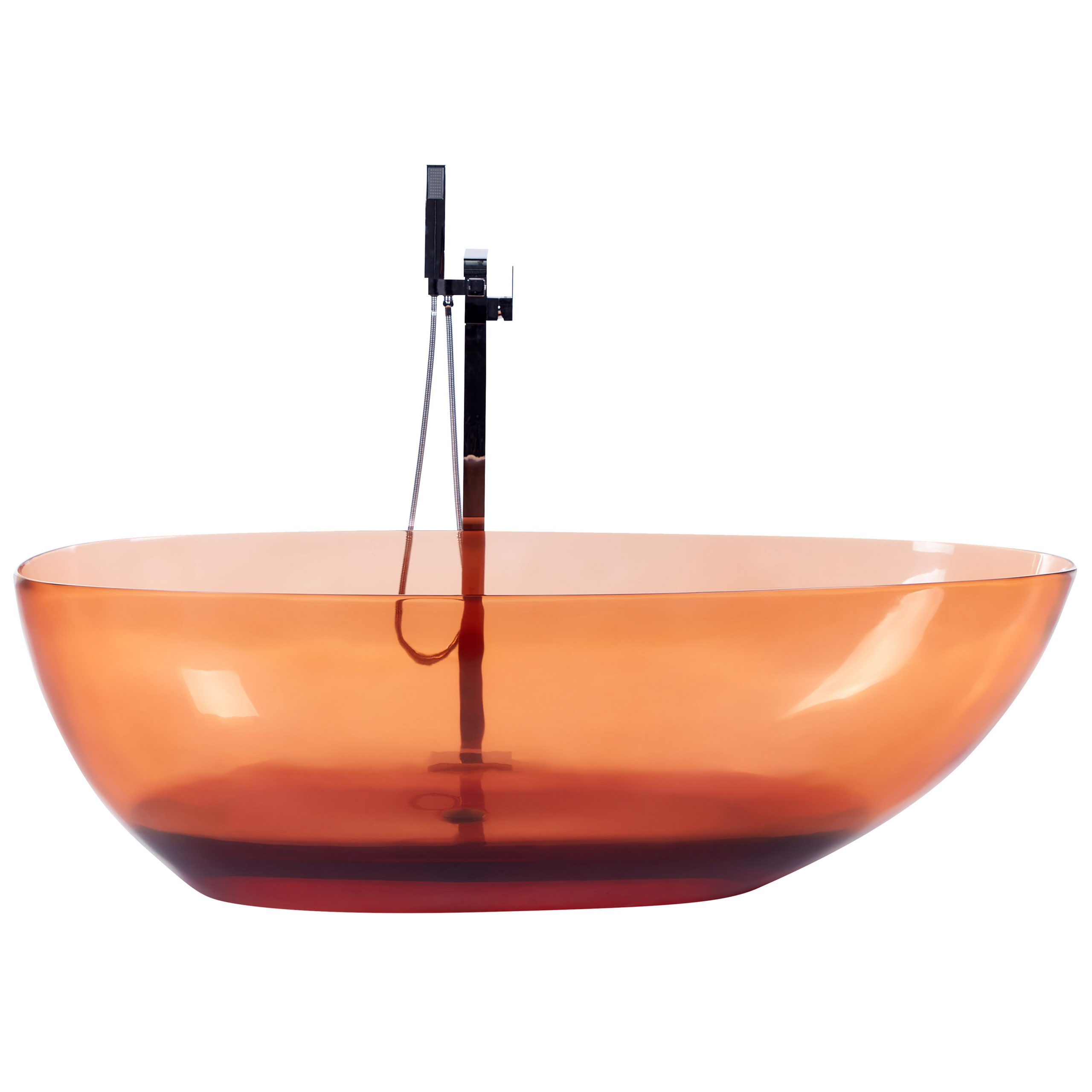 Fritstående badekar BLANCARENA 170 x 78 cm Murstensrød