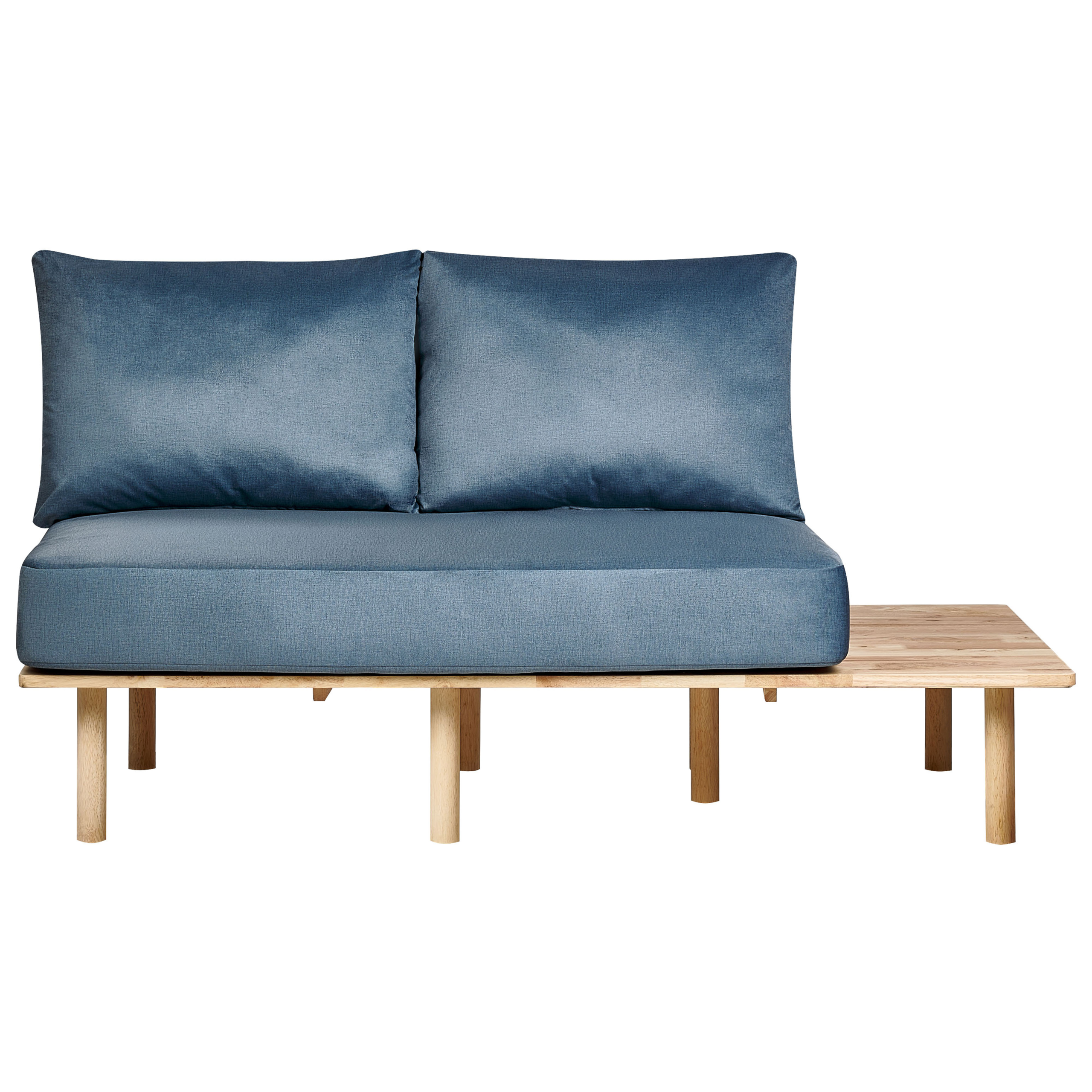 Sofa 2 personers SALO med sofabord Blå
