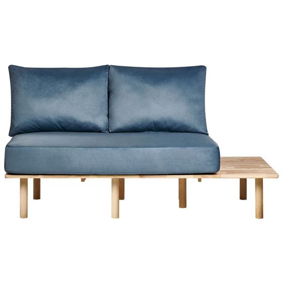 Sofa 2 personers SALO med sofabord Blå