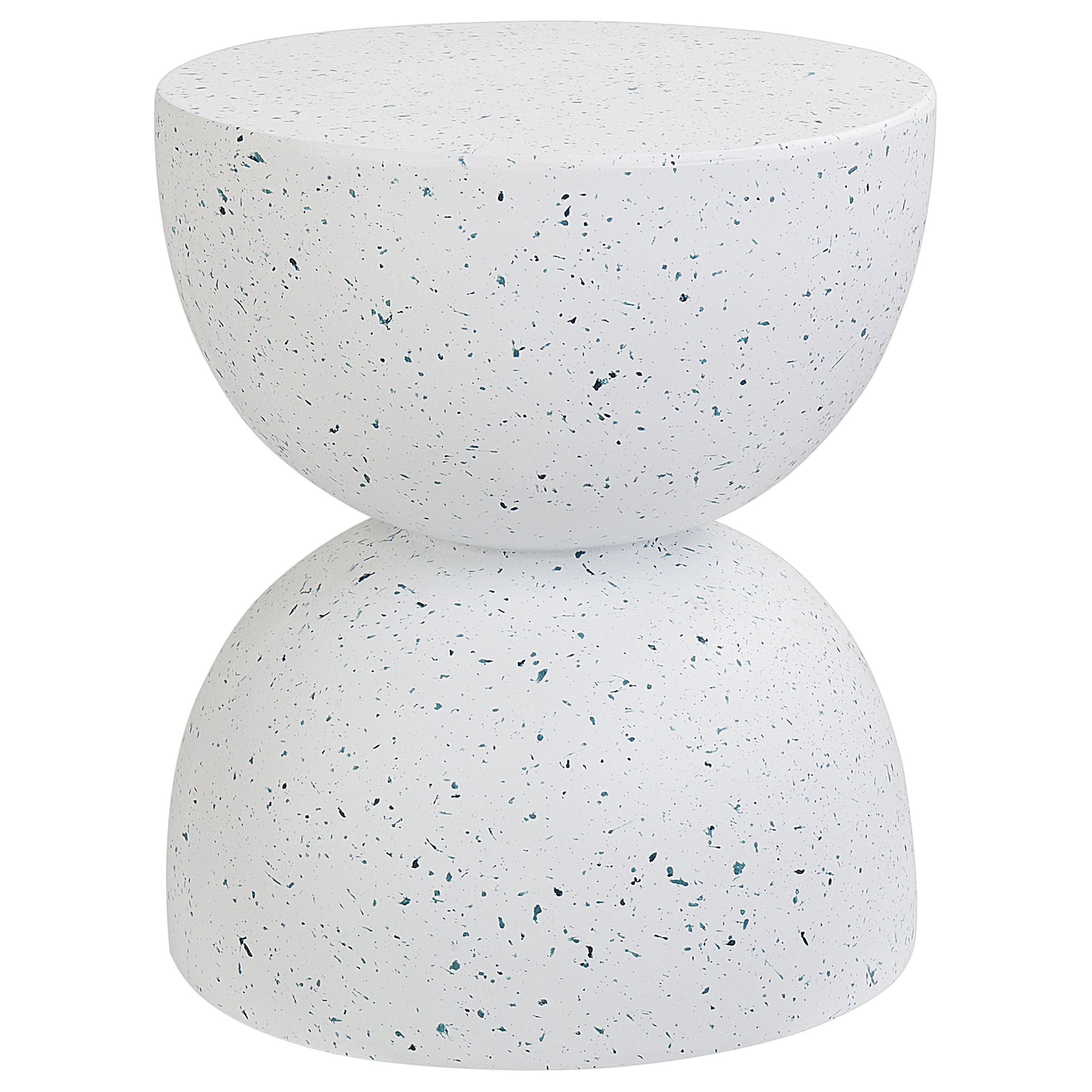 Bord CAORIA 40 cm 40 cm Terrazzo effekt Hvid
