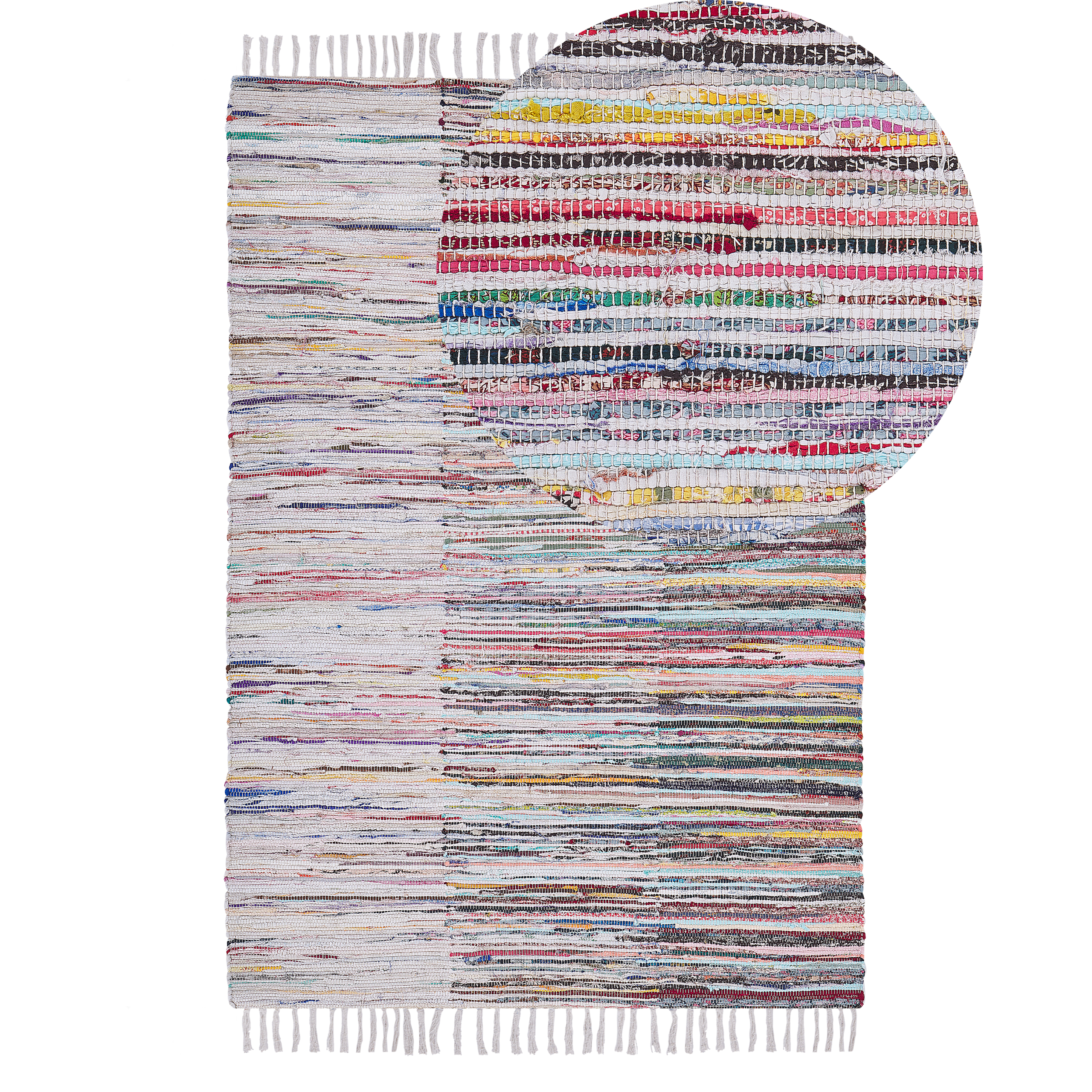 Gulvtæppe MERSIN Multifarvet 140 x 200 cm Bomuld