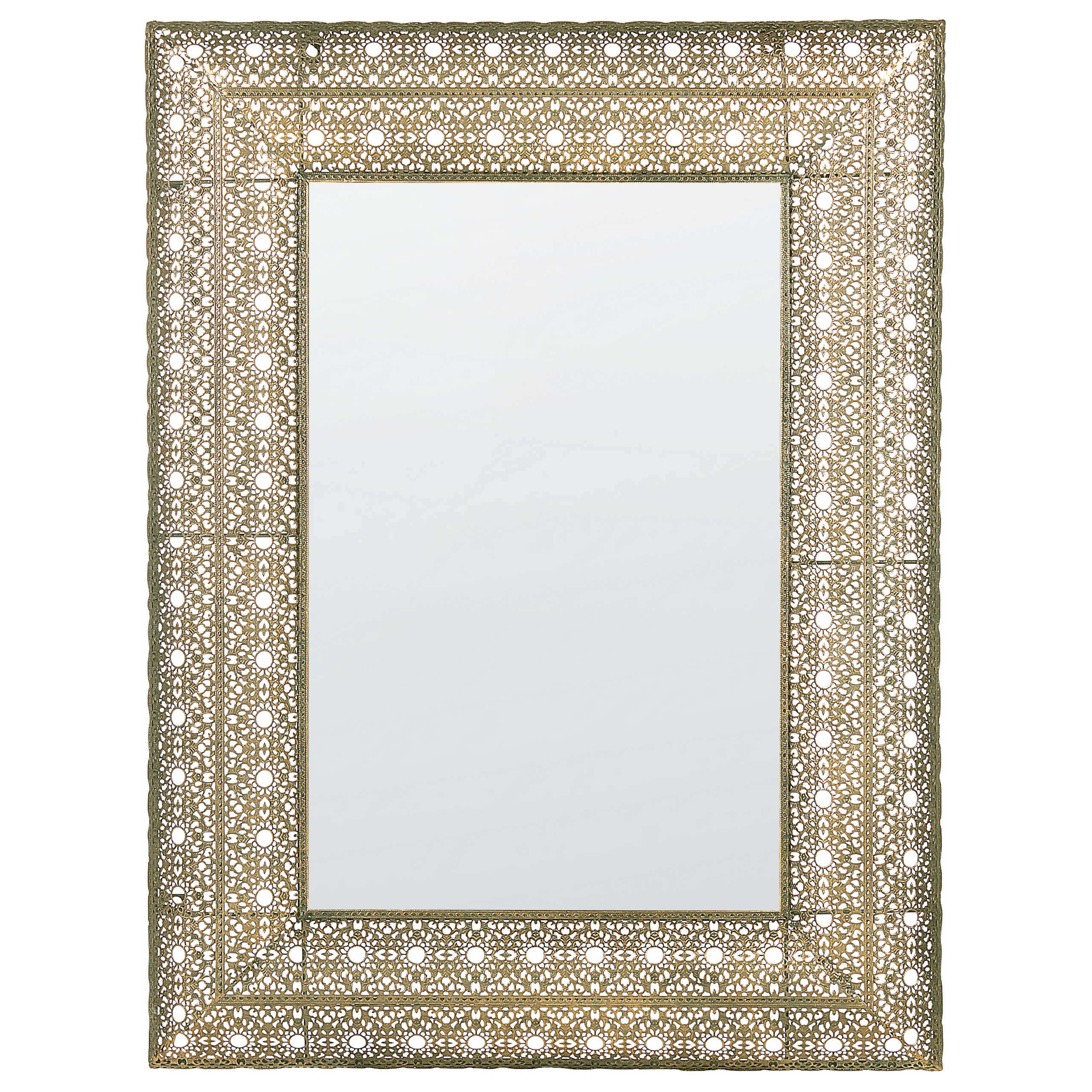 Vægspejl DEHRADUN 69 cm 90 cm Metal Guld
