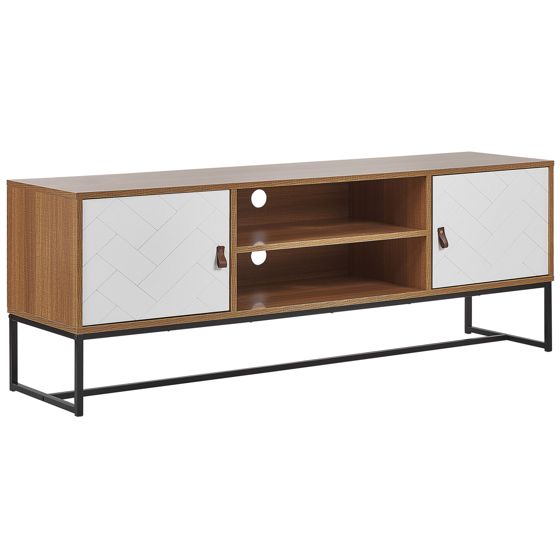 TV-bord NUEVA Lysebrun/hvid