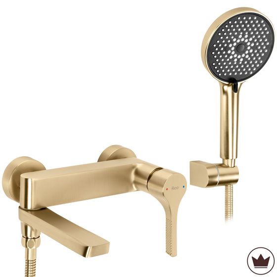 REA Premium badekararmatur Maxim , Børstet guld, 20,3x20x11,5cm