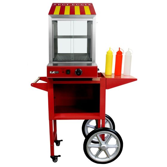 KuKoo professionel hotdogdamper og vogn