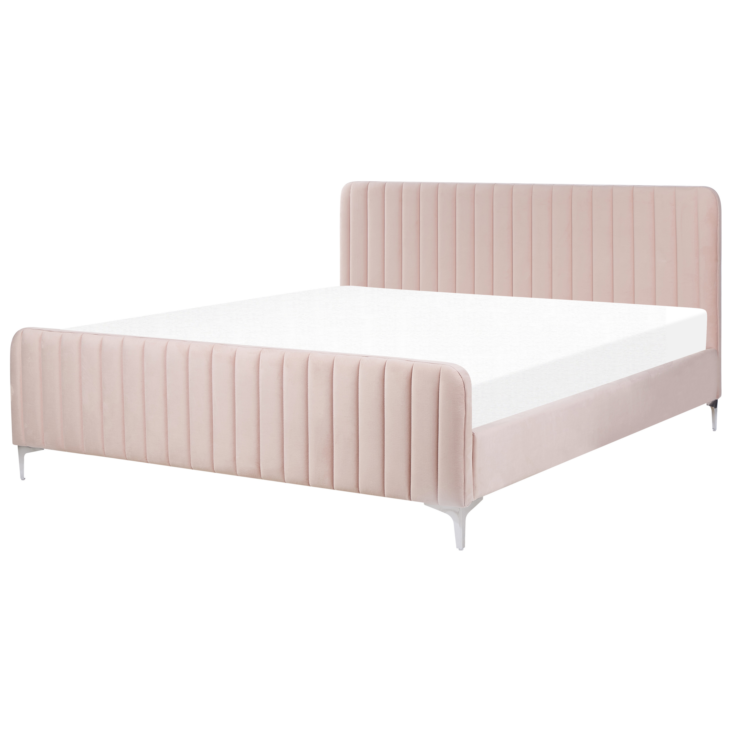 Seng Velour LUNAN 180 x 200 cm Pastellrosa
