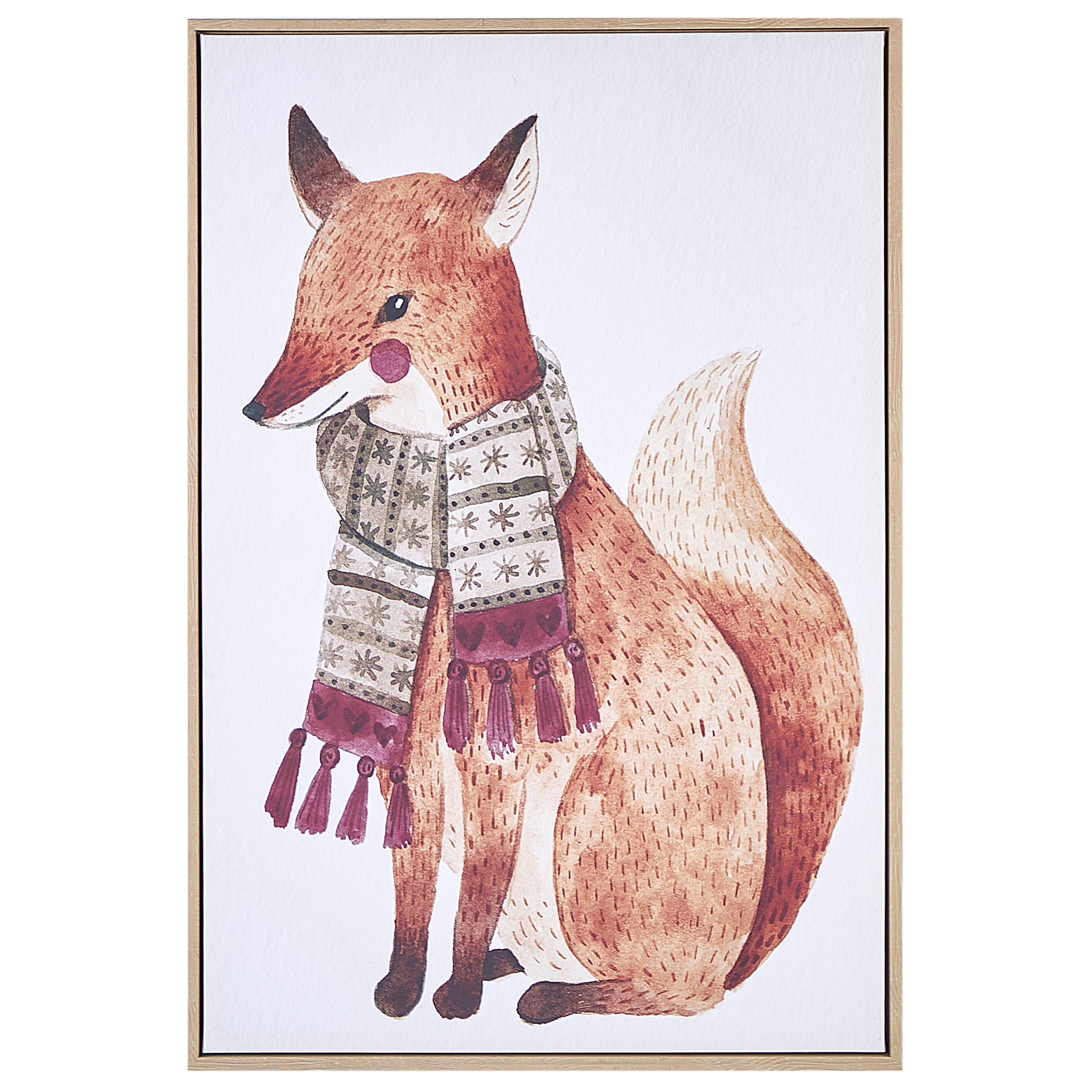 Lærred MUCCIA 63 x 99 cm Dyre motiv Brun