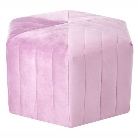 Puf MURIETTA Velour Lysviolet