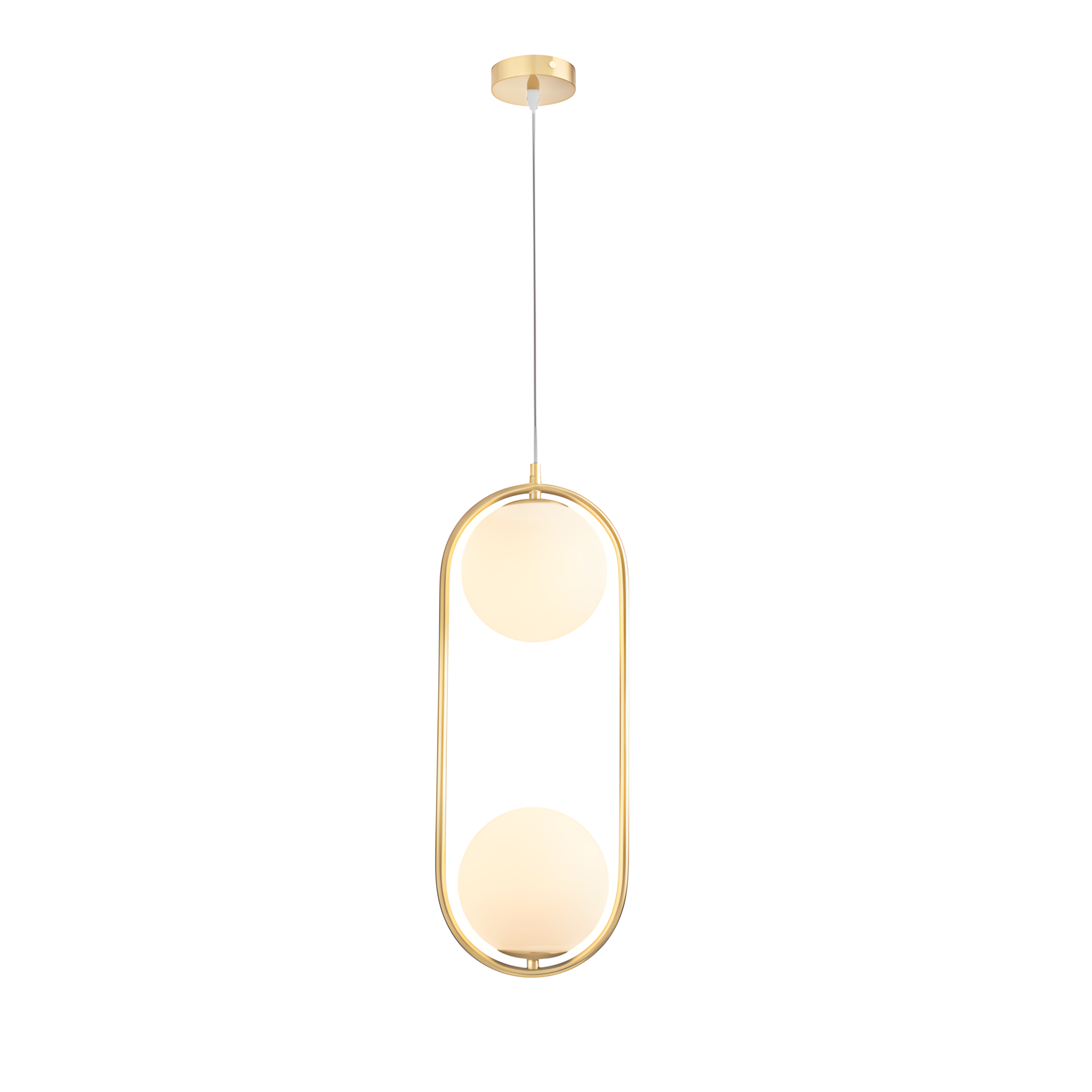 TOOLIGHT hængende loftlampe G134-2CP Guld 17,5x17,5x47cm